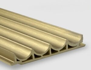 Wave gold metal Бамбуковая панель 10x280 Bonaparte