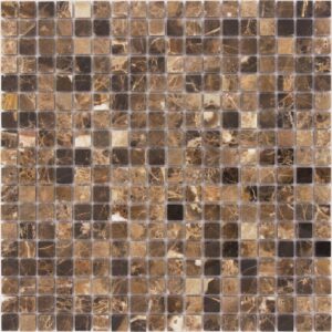 Emperador Dark POL (пикс. 15х15, толщ. 7 мм) Мозаика 30,5x30,5 Caramelle & LeeDo
