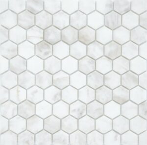 Dolomiti bianco MAT hex Мозаика 29,5x30,5 Caramelle & LeeDo