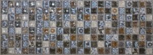 Tabica Mytho Geo Acero Подступенник 12х33 Gres de Aragon