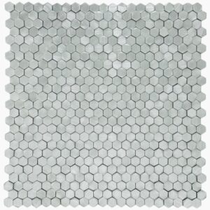 Gravity Aluminium 3D Hexagon Metal (пикс. 8х14, толщ. 2-5 мм) Мозаика 29,6x30,5 Marble Mosaic