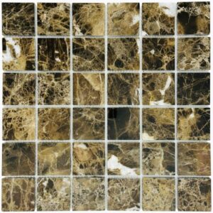 Emperador Dark POL (пикс. 48х48, толщ. 7 мм) Мозаика 30,5x30,5 Marble Mosaic