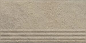 Eremite Crema Stopnica Prosta Struktura Mat Клинкер 30x60 Paradyz Ceramika