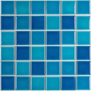48x48 Crackle Blue Mixed Glossy (LWWB84555) Мозаика 30,6x30,6 Starmosaic