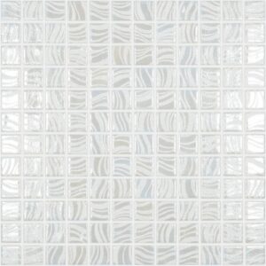 7802 Glitter White (на сетке) Мозаика 25x25 Vidrepur
