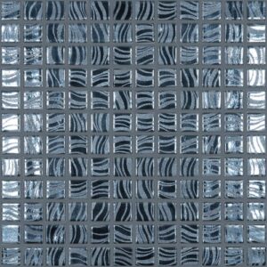 7803 Glitter Black (на сетке) Мозаика 25x25 Vidrepur